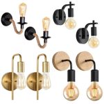 2/4pcs Wall Light Industrial Sconce Lamp Indoor Lighting Bedroom Hallway Stairs
