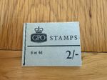 GPO Stamps Booklet 6 x 4d May 1969