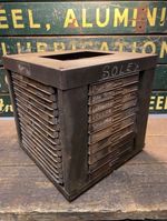 Vintage Tool Box Storage Union Twist Drill Rotating Organiser Very Rare 1920s
