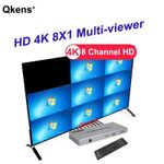 4K 8X1 HDMI Multi-Viewer 1080P 4X1 Quad Screen Multiviewer HDMI Splitter Seamles