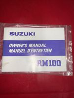 SUZUKI RM100 MOTOR-CROSS OWNERS MANUAL Printed in Japan 1979 REF 99011-40221-28B