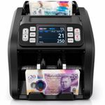 Professional Money Counter Mixed Value Fake Note Detector 8 Currency GBP