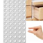 100x Clear Self-Adhesive Silicone Door Cabinet Bumpers Furniture Pads Dampers