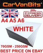 A4 A5 A6 SIZE WHITE CRAFT DECOUPAGE CARD MAKING STOCK PAPER PRINTER MATT WHITE