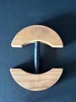 Hand held wooden hat stretcher