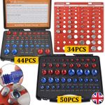 34-50 Inch & Metric Set Nut and Bolt Thread Checker Identifier Thread Gauges Box