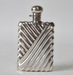 Smart Antique 1800's Victorian Silver Plated / White Metal Hip Flask