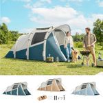 Inflatable Camping Tent w/ Air Pump, Easy Setup 2-3 Person Blow Up Tent