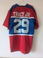 Tyrone Tracey Jr Auto Custom Jersey With COA ....New York Giants