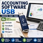 Accounting Bookkeeping Software USB Small Business Budget Invoice Finance Tools