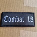 Gothic Lettering Embroidered Patch - 90mm diameter. 