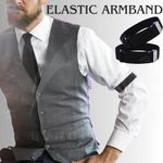 ELASTIC ARMBAND ADJUSTABLE SHIRT GARTER SLEEVE HOLD CUFF HOLDER BAND CLIP