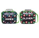 Minecraft Personalised School Lunch Bags for Boys Insulated Lunch Bag for Kids