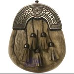 Men's Scottish Full Dress Kilt Sporran 5 Tassel  Antique Cantle/kilt Sporrans