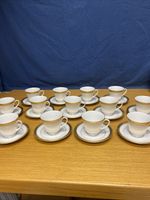 Noritake Majestic Gold (13 Sets) Footed Cups & Saucers
