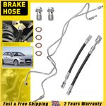 2x BRAKE LINE HOSE PIPE REAR LEFT+RIGHT FOR VW BORA GOLF 4 1J 1.4-2.8 1997-2006
