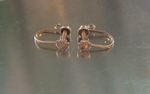 9ct Rose Gold Earring Wires Screw Clip On 9K/.375 hallmarked weight 0.92 grammes
