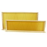 Langstroth Beehive Wired Wax Foundation Sheets & Frames Beekeeping Wooden Frame
