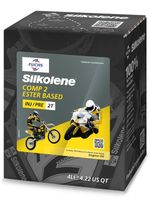 Silkolene Comp 2 2T 2 Stroke Motorcycle Bike Engine Oil 4 Litre Lube Cube