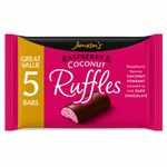 Raspberry & Coconut Ruffles 5 Pack - from Giant Bradley's Sweet Shop