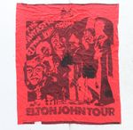 RARE The Fantastic Elton John Group Early 70s Tour Banner Flag 1970s 45” x 52”
