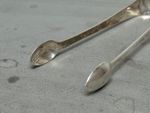 Georgian Sterling Silver Sugar Tongs London 1823 William Eaton Antique 42.9g