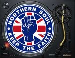 Northern Soul Union Flag 12" SLIPMAT DJ TURNTABLES Slip Record Vinyl Matt Wigan