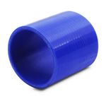 UNIVERSAL 89MM 3.5" SILICONE HOSE STRAIGHT PIPE TURBO INTAKE COUPLER JOINER BLUE