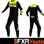 2026 FXR YOUTH Motocross Kit Combo BOYS FXR MX APEX Hi-Viz MX Kit - All Sizes