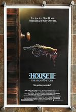 HOUSE 2 - 1987 - Original ROLLED 1-Sheet MOVIE POSTER - horror - ARYE GROSS