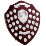WOODEN PRESENTATION SHIELD, Annual Sports Trophy * FREE LUXURY ENGRAVING *