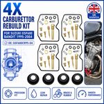 4PCS CARBURETOR REPAIR CARB REBUILD KIT FOR SUZUKI GSF600 BANDIT 1995-2004 UK