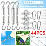 Sun Shade Sail Fixing Kit Stainless Steel Hardware Awning Attachment Garden Set