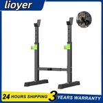 Bench Press Rack Barbell Rack Weight Barbell Bar Stand Fitness Equipment Black