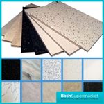 6 Pack UPVC Bathroom Shower Wall Cladding Panels Waterproof Shower Panels 