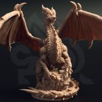 Kurorgor – Ancient Black Dragon Miniatures - DM Stash - DnD - D&D - TTRPG