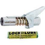 LockNLube Grease Gun Coupler, locks on, doesn't leak, rated over 10,000 PSI
