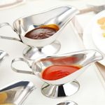 Stainless Steel Sauce Boat Sauce Jug Sauce Dishes Plate Kitchen Tableware
