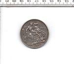 1889  JUBILEE HEAD QUEEN VICTORIA  STERLING SILVER 92.0% EF CROWN (MS-026)