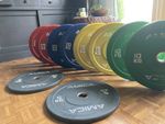 Compete Set Of Olympic Competition Bumper Weight Plates