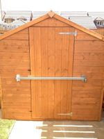 Dio-Met Garden Shed Lock Bar - Factory Garage Office Door Security Steel