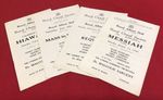 WW2 Era Choral Society Programmes Royal Albert Hall Some Air Raid Warnings x4
