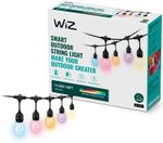 WiZ Smart Colour Outdoor Festoon String Lights 48ft UK Plug App Voice Controlled