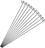 ANSIO Steel Fencing Pins 1.2m Long 8mm