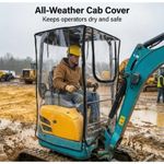 For Kubota U15 U17 U20 U30 Mini Excavator Car Cover Warm Awning Pvc Windproof 