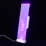 Reusable Acrylic Sticky Memo Board for Computer Monitor Side Panel with LED Glow