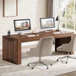 79'' Extra Long 2 Person Desk Modern Wooden Office Computer Desk Writing Table