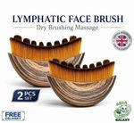 2Pack Lymphatic Drainage Face Brush Facial Massage Dry Body Jawline Sculpting