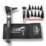 Mini Fiber Otoscope Optic Medical Diagnostic Examination LED CE approved NEW BLK