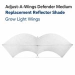 Adjust-A-Wings Defender Medium Reflector Replacement Shade Grow Light Wings
